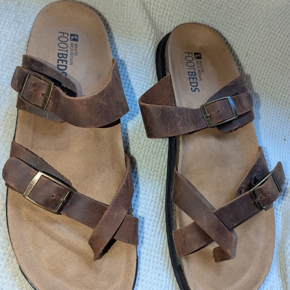 White Mountain Brown Sandals - Picture 1 of 10